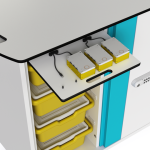 Lego Education SPIKE Essential and SPIKE Prime 8 hub charging and tray storage trolley