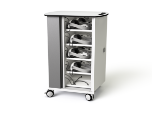 Meta Quest 3 VR headset charging cart for 10 headsets and their controllers