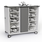 Meta Quest 3 VR headset charging trolley for 20 headsets and their controllers