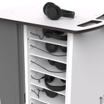 Portaoggetti per cuffie con alimentazione USB-C incorporata per la ricarica