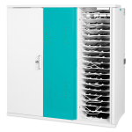 Mobile phone charging cabinet for securely storing and charging up to 80 smart phones