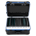 Charging case for storage, transport and charging of multiple iPads