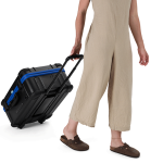 Portable iPad charging case for storage and movement of 16 iPads