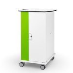 MacBook Neo laptop charging trolley for 16 Neo laptops with door closed