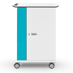 LEGO Science and LEGO Computer Science & AI charging trolley with door locked with digital code lock.