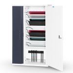 iPad USB-C charging cabinet for 10 iPads with charge & presence status LED indicators and charging for 10 USB-C pencils
