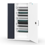 iPad charging cabinet for wall mounting with a narrow depth